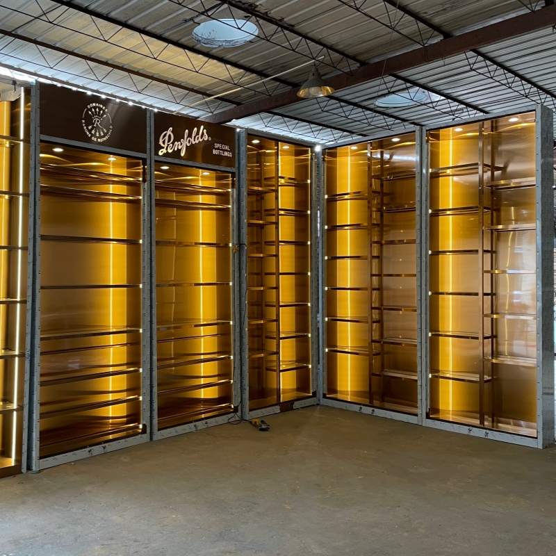 Stainless Steel Wine Display