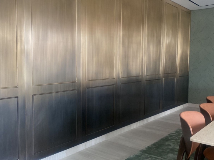 Brass decorative wall panels