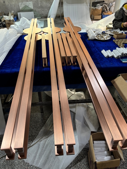 Antique brass stainless steel door handles