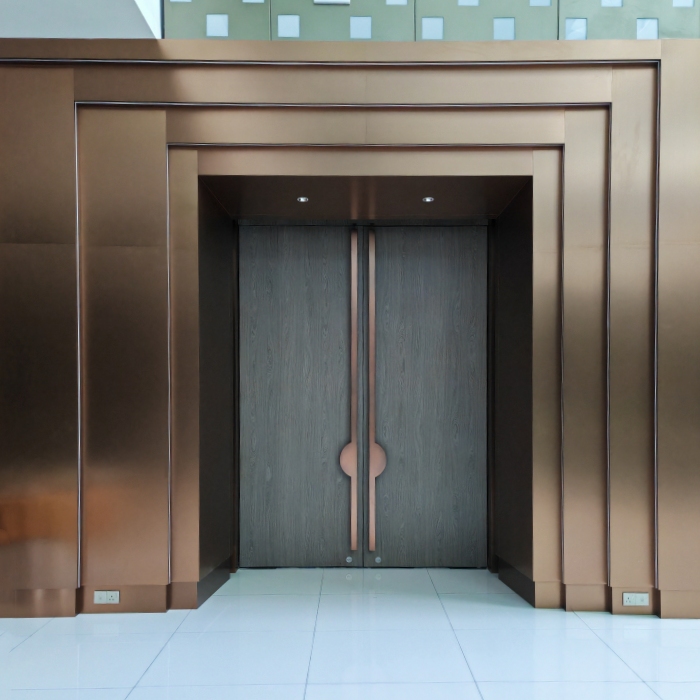 Antique Brass Push–Pull Entrance Door Handles