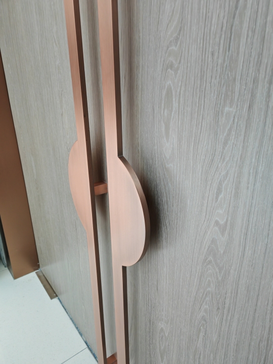 PVD brass stainless steel door handles