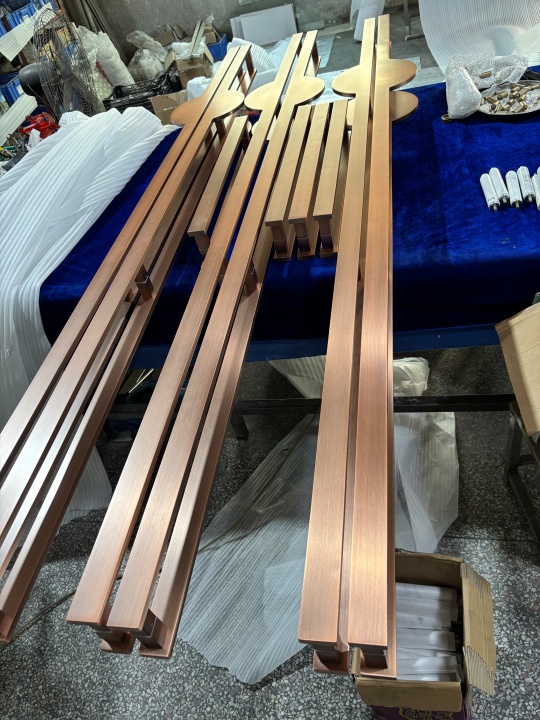 Antique stainless steel door handles for hotel design