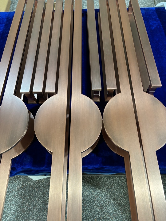 Custom push pull long door handles for luxury design