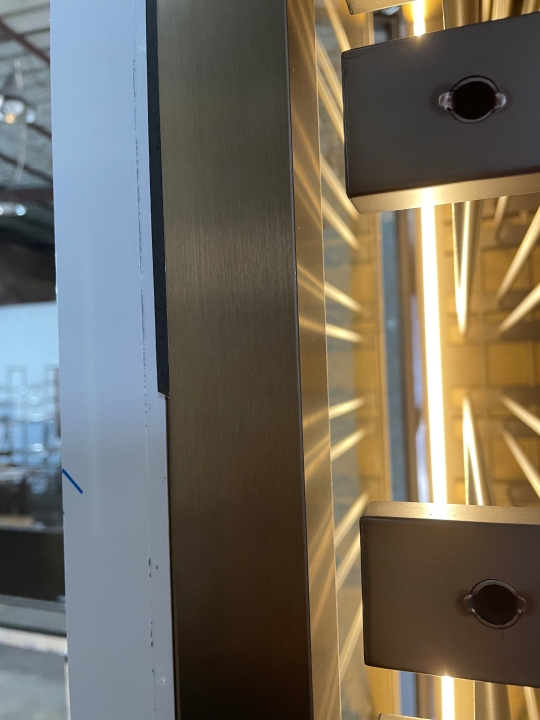 LED SUS red wind cabinet details