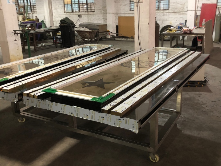 Stainless steel decorative panels