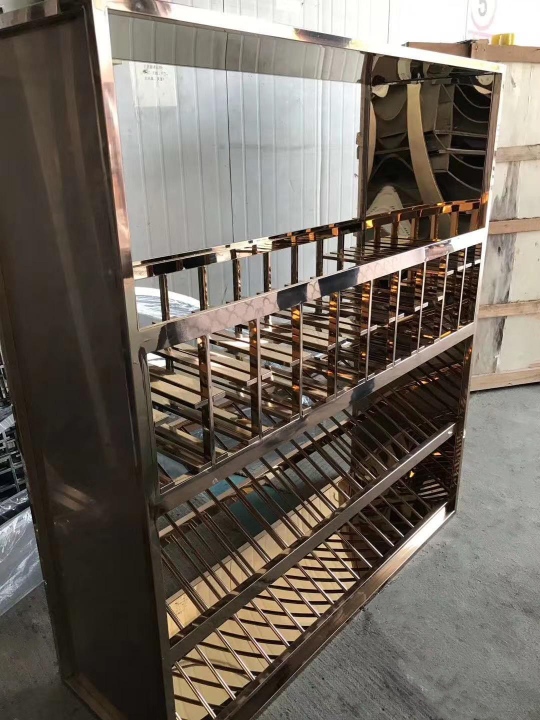 PVD brass stainless steel wine rack