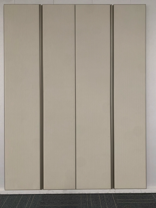Leather wardrobe door panel product