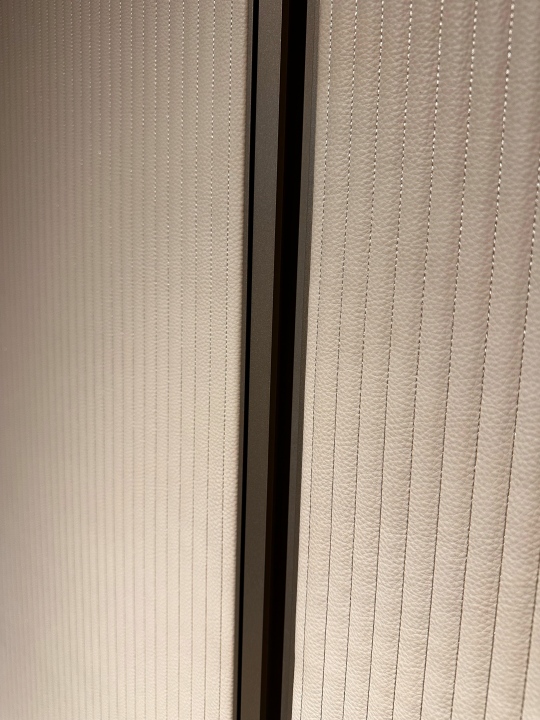 Details of leather door