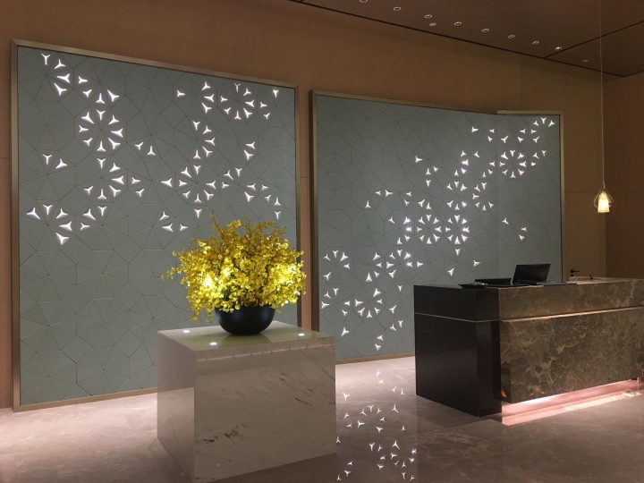 Custom leather backdrop