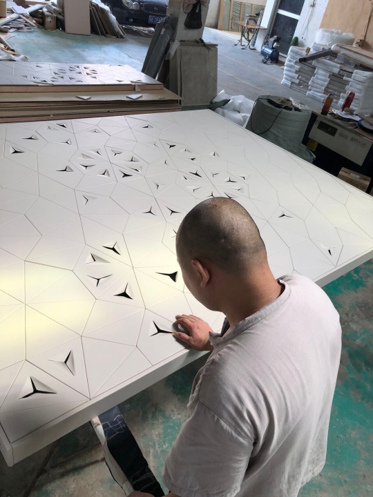 Leather-covered Backdrop