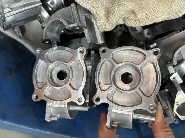 Before and after - CNC machined part