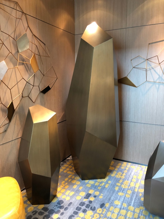 Brushed finishes stainless steel artwork