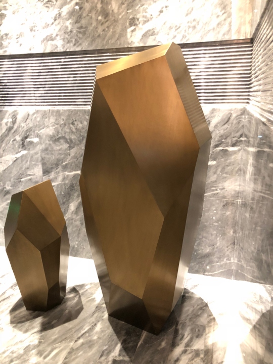 Brushed finishing metalwork