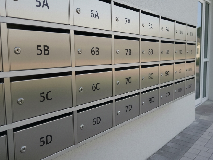 Stainless Steel Apartment Locking Mailboxes
