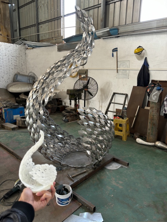 Custom stainless steel sculpture