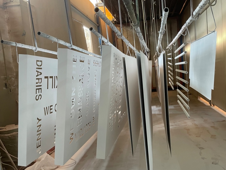 Aluminum ceiling panels - painting