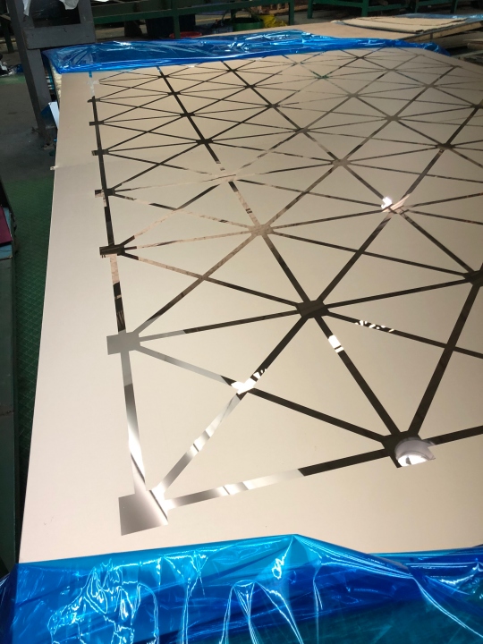 Details of metal etching wall sheet
