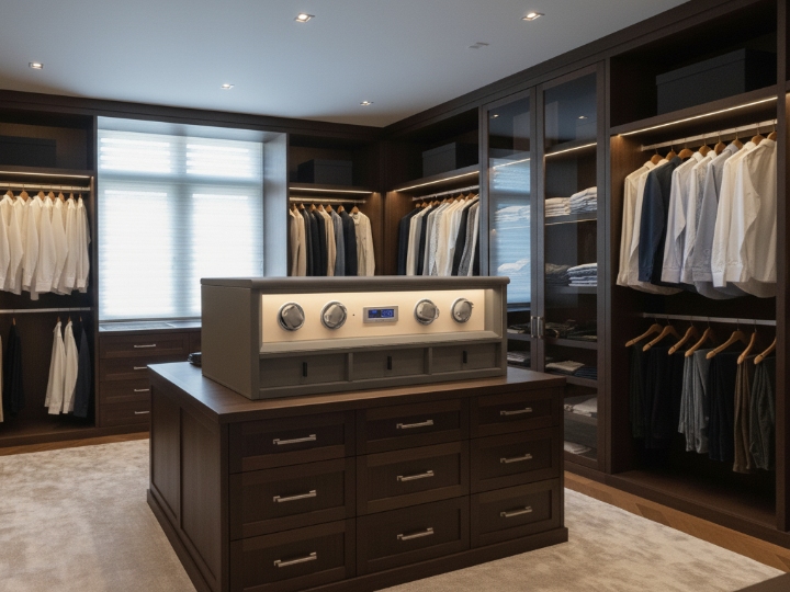 Leather Watch Winder and Jewelry Storage Cabinet