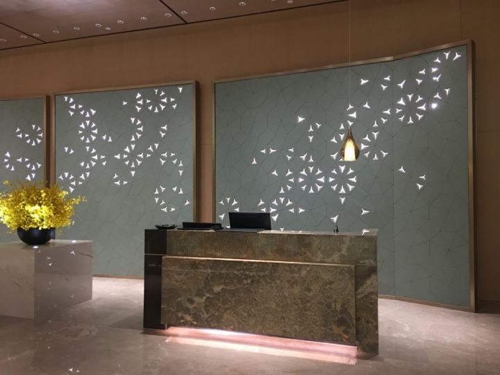 Custom Upholstered Leather Background Wall (with LED-Lit)