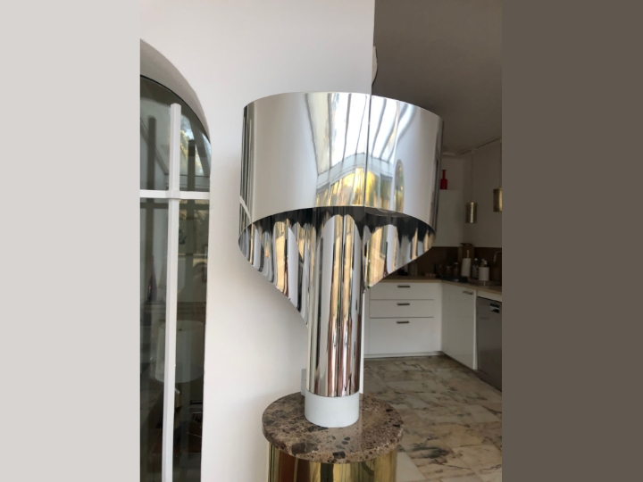 Vintage Stainless Steel Mirror Finishing Lampshade