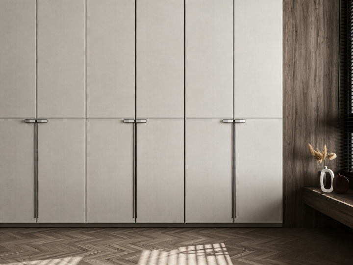 Leather Wardrobe Door Panels | Closet Room Interior Design