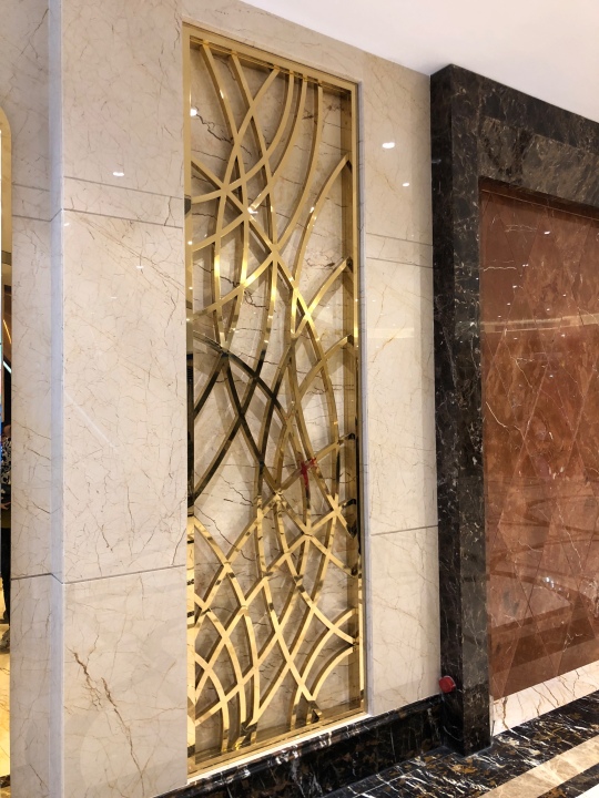 PVD coating stainless steel wall panel