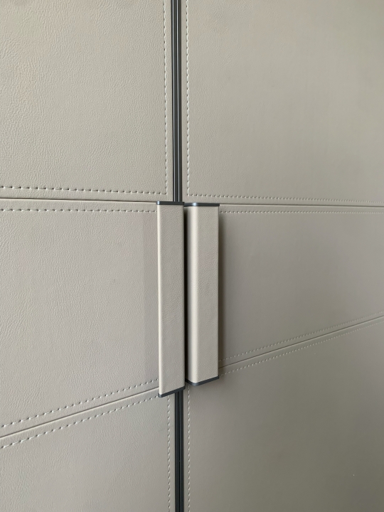 Leather door handle