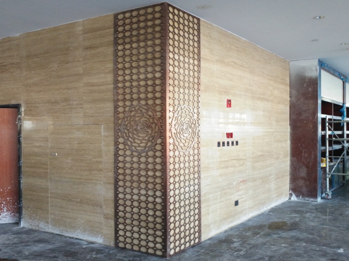 PVD Rose-gold SUS 304 Wall Panels