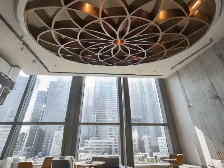 PVD Rose Golden Stainless Steel Decor Ceiling