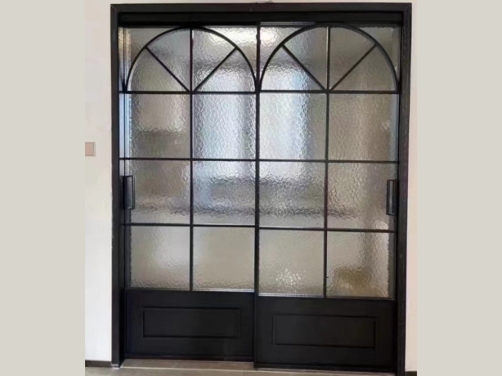 Aluminum Internal Black French Door
