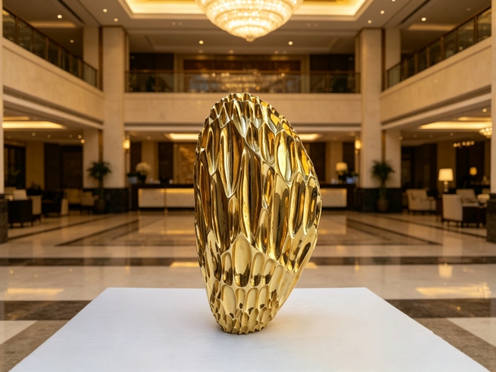 Hotel Stainless Steel Sculpture