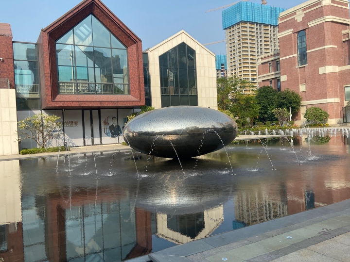 Stainless Steel Fountain Sculpture