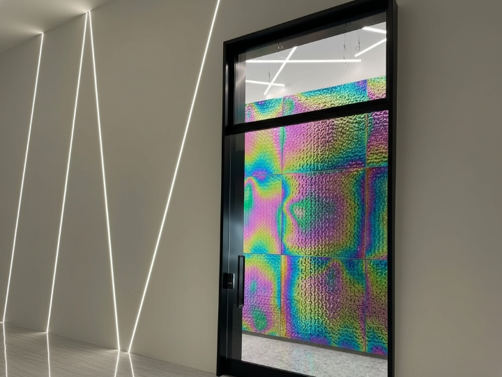PVD Rainbow Water Ripple Wall Panels
