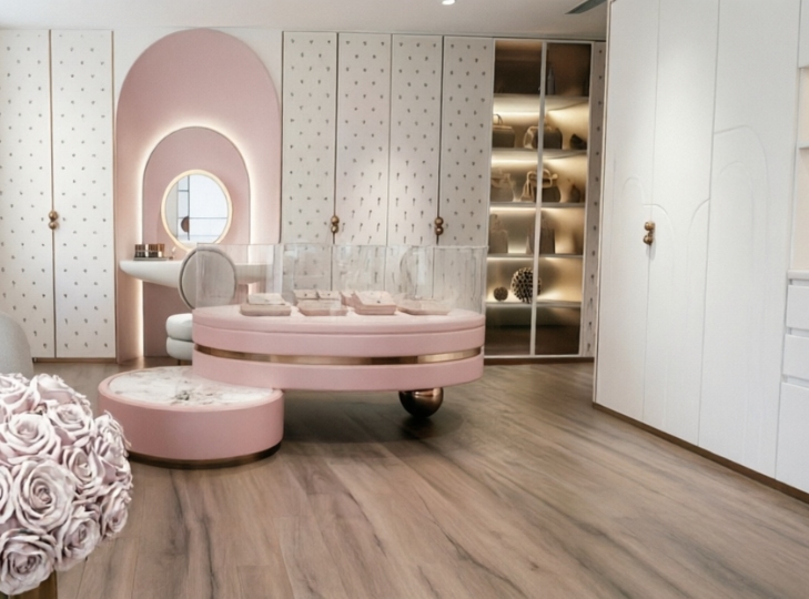 Upholstered Wardrobe Leather Doors