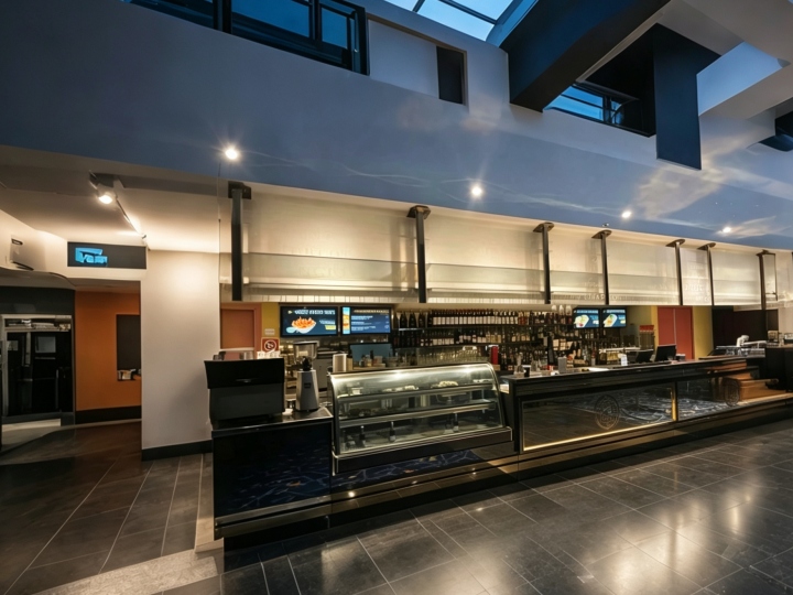 PVD Golden Stainless Steel Bar Counter for Snack Shop