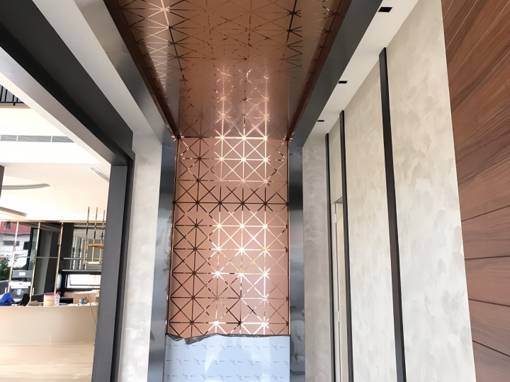Hotel Lobby Stainless Steel 304 Wall Panels