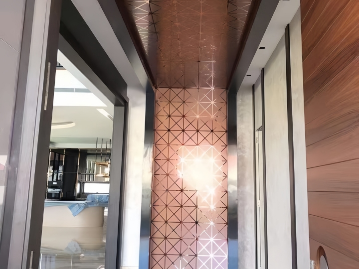 Hotel Lobby Stainless Steel Wall Panels