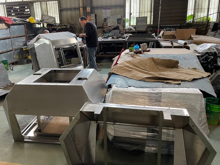 Bespoke Stainless Steel TV Bulkhead