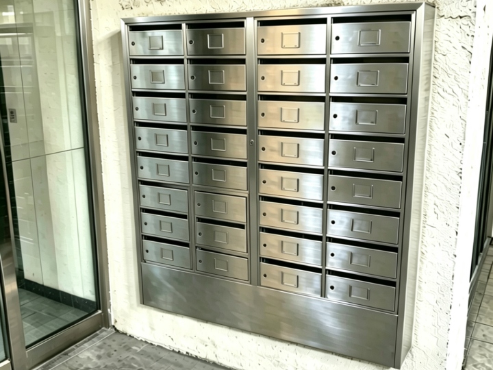 Stainless Steel Apartment Mailbox System