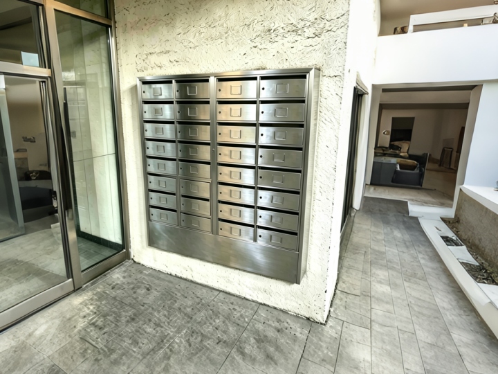 Wall-mounted Stainless Steel Apartment Mailboxes
