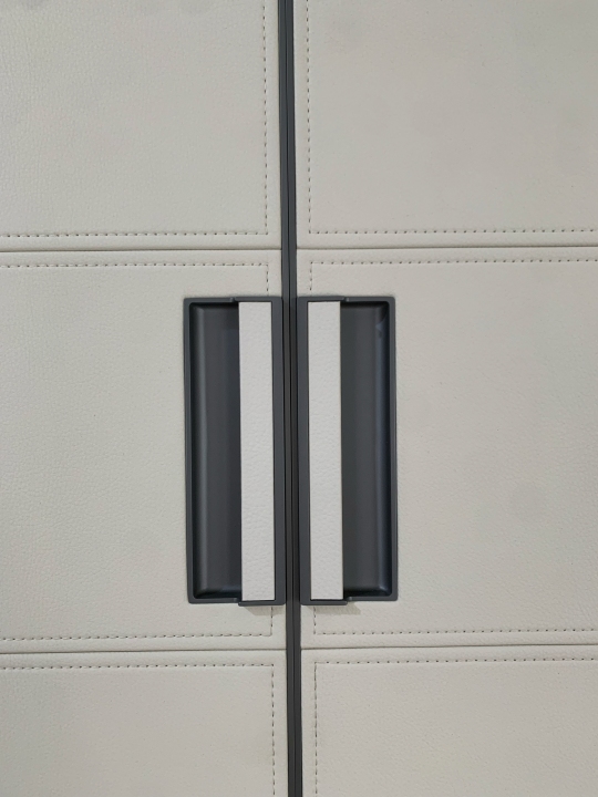 Details of Leather Wardrobe Doors