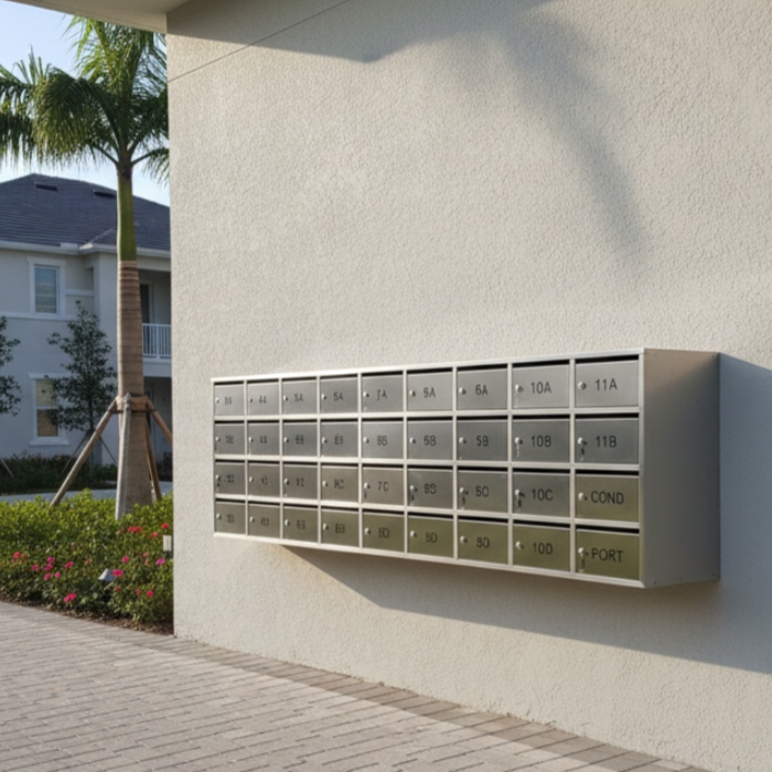 Stainless Steel Locking Mailboxes for Apartment