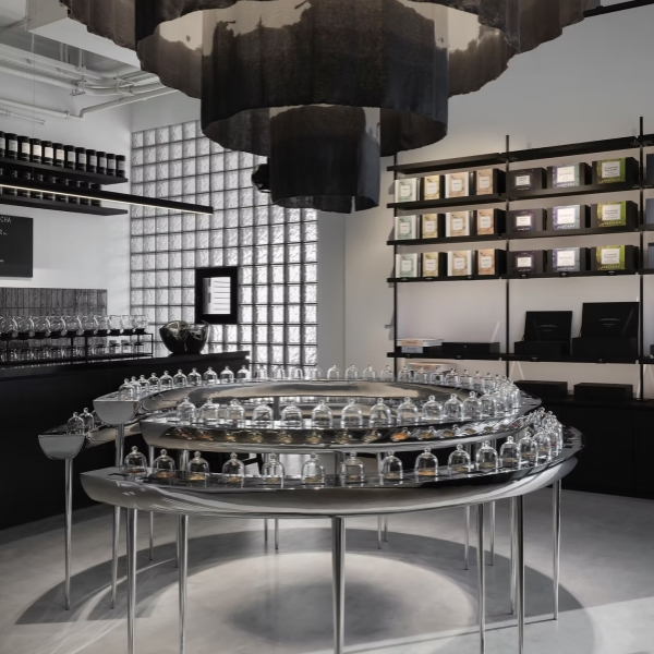 Custom Stainless Steel Tea Display Counter